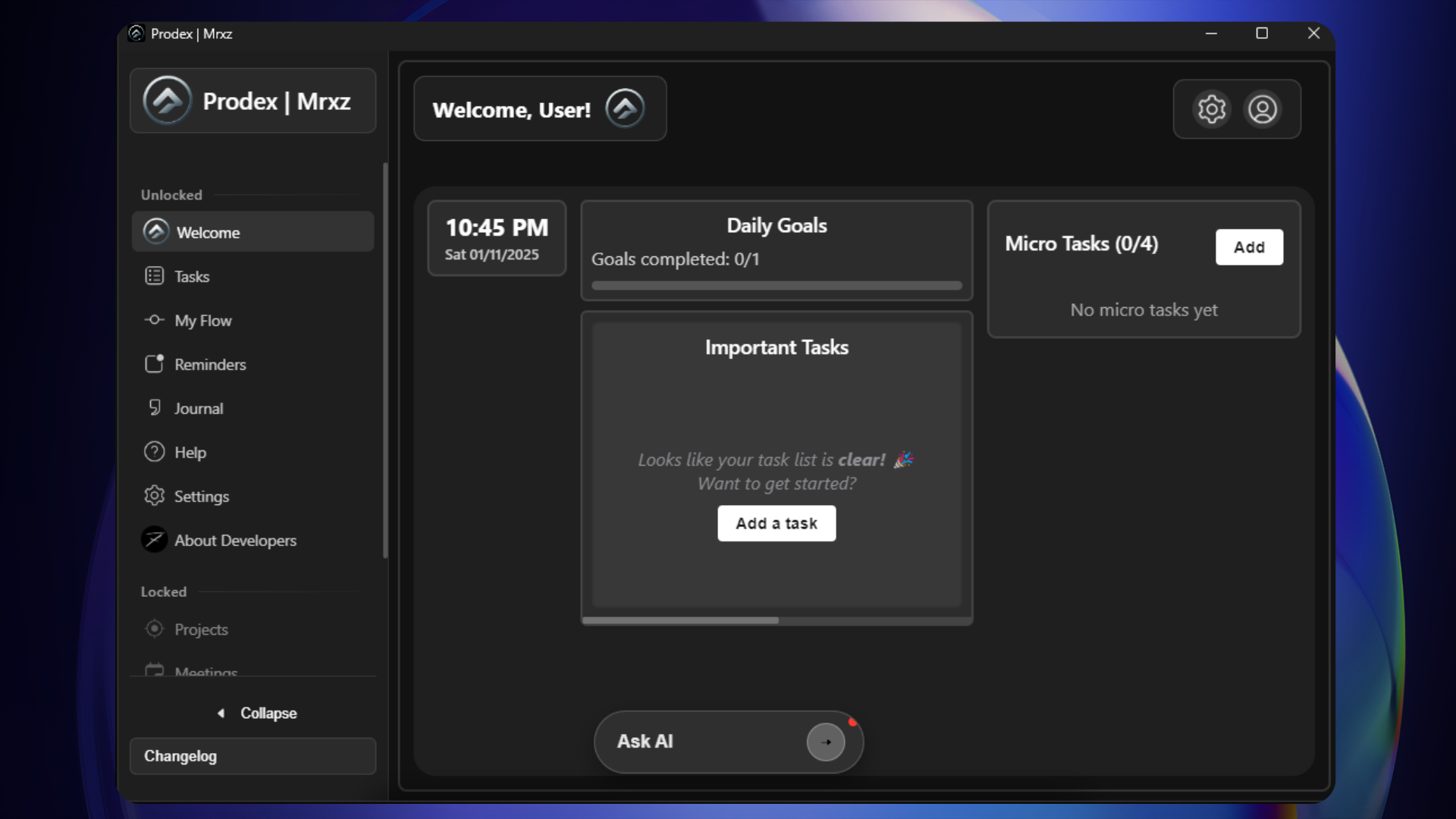 Preview of Prodex Studio interface